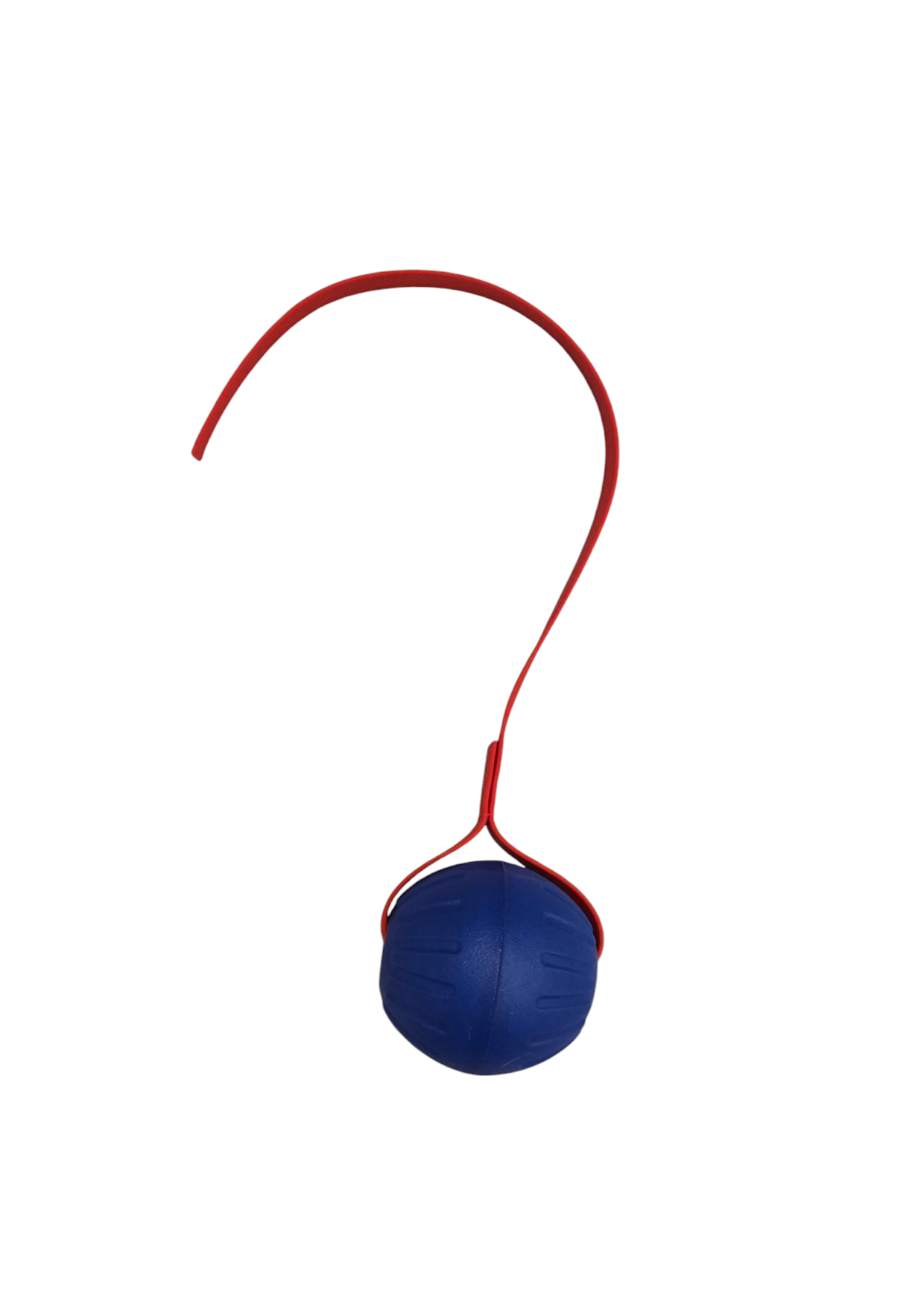 LARGE FOAM Ball with Stitched 3/4 inch Biothane Handle