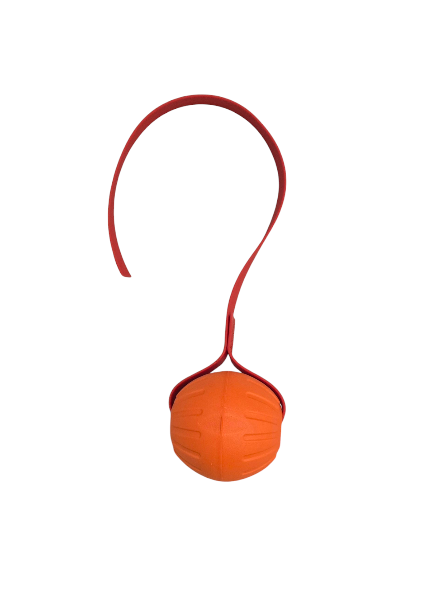 LARGE FOAM Ball with Stitched 3/4 inch Biothane Handle