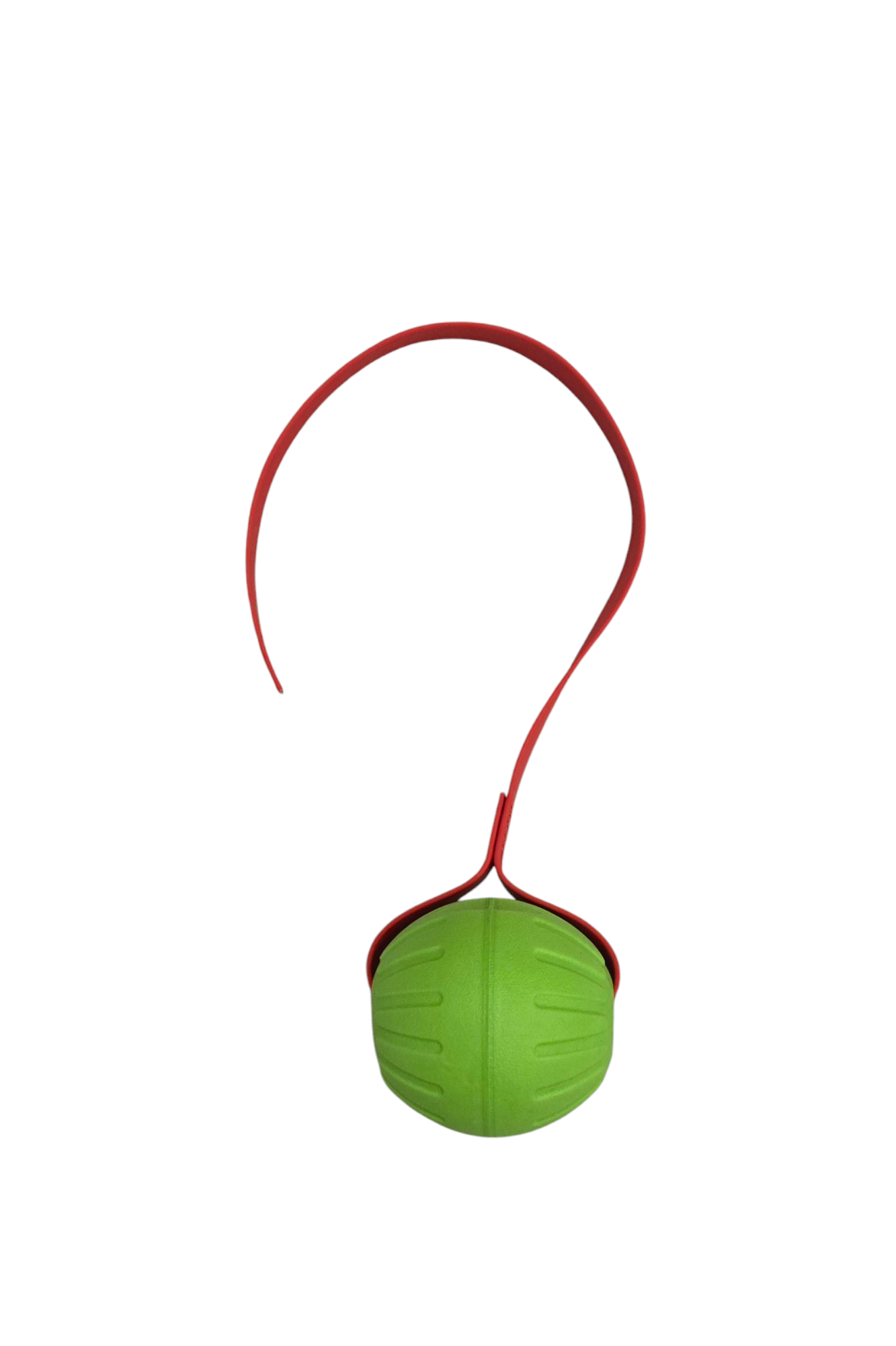LARGE FOAM Ball with Stitched 3/4 inch Biothane Handle