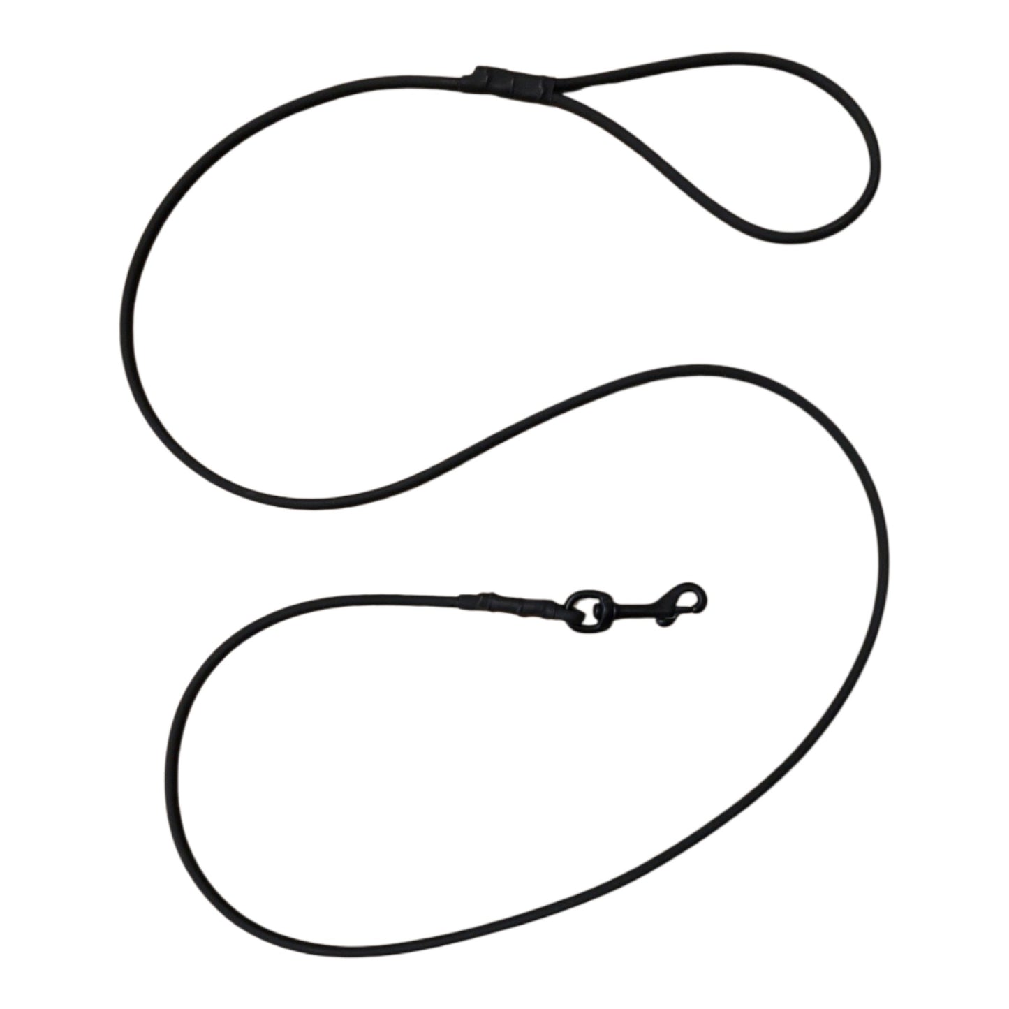 ROLLED BIOTHANE 6FT SNAP HOOK LEASH WITH HANDLE