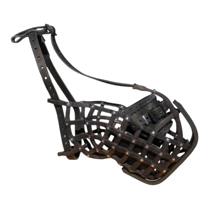 EUROPEAN LEATHER BASKET WEAVE MUZZLE